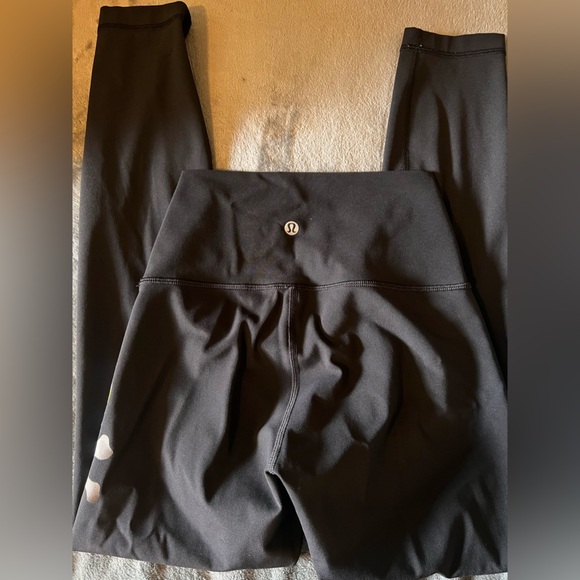Lululemon black align leggings skull logo size 4 - Picture 1 of 3